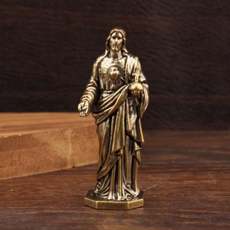 Virgins Mother Marys Statues Figurines Christian Jesuses Statues Collectible Sculptures Desktop Ornament Home Decors