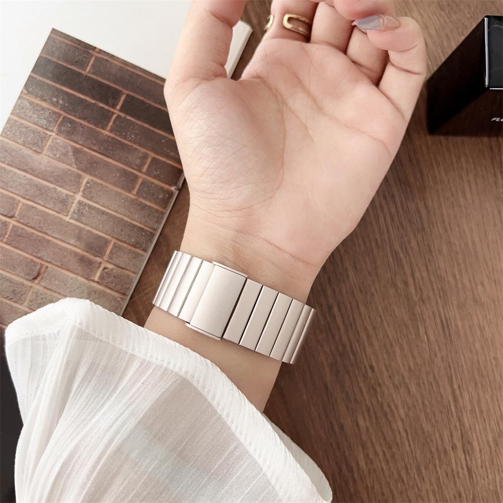 Armband-Gliederarmband für Apple Watch Ultra 2 Band 49 mm Serie 9 8 7 6 5 4 Se 45 mm 41 mm 44 mm 40 mm Edelstahlarmband für Iwatch 42 mm