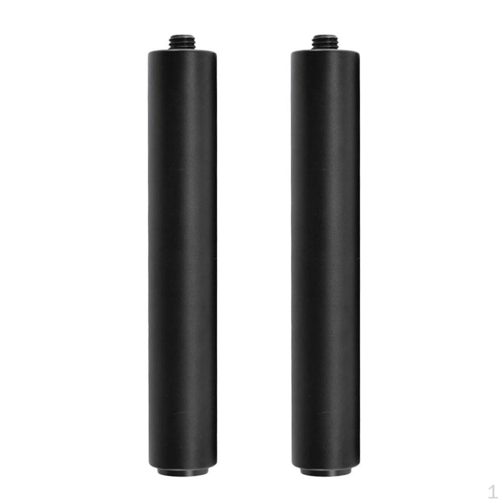 

2Pcs Durable Aluminum Pool Cue Extender Extension Connector Billiard Sticks