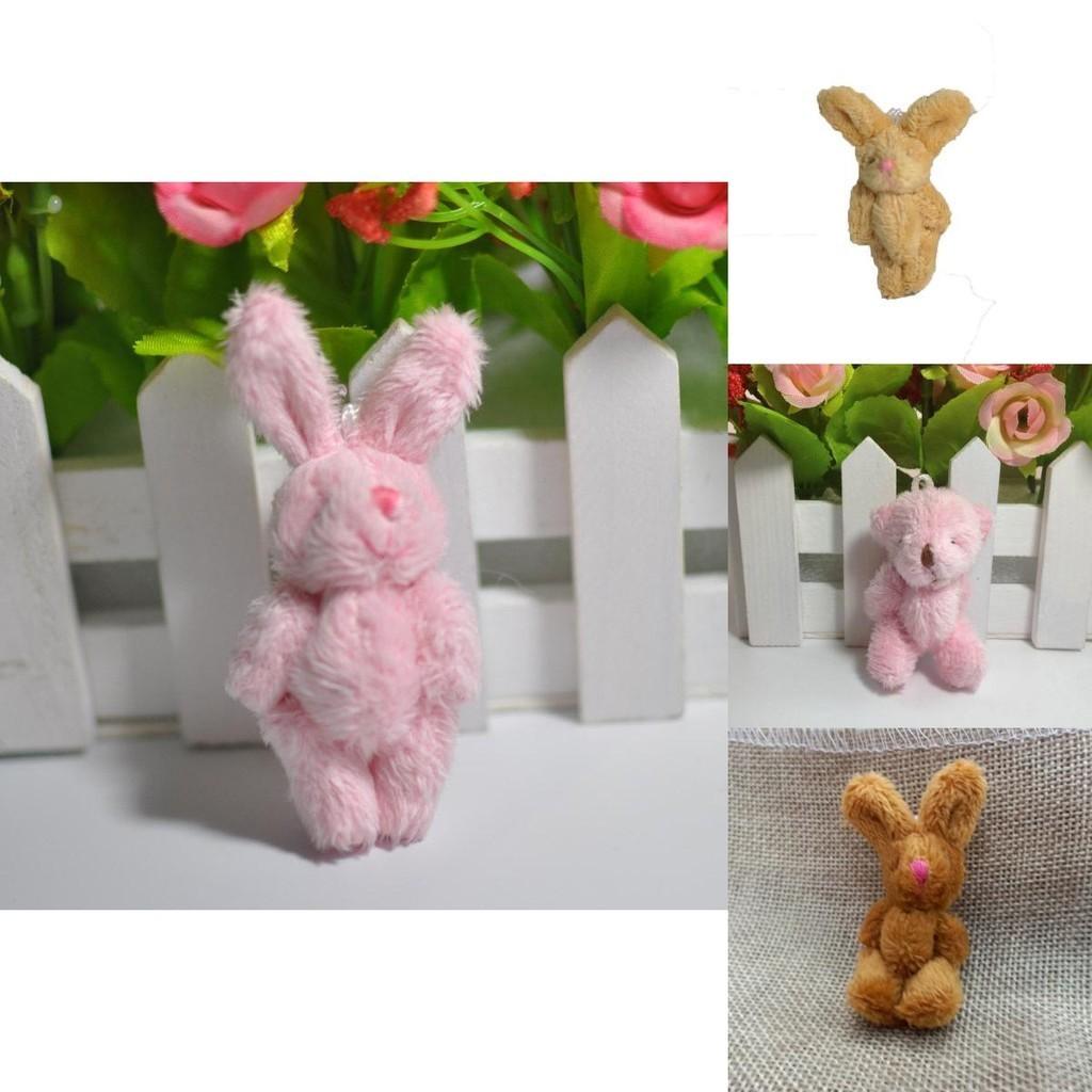 Adorable Mini Cute Plush Toy Tiny Rabbit Bear Doll With Soft And Cozy Feel