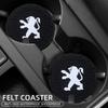 2Pcs Silicone Anti-slip Pad Car Coaster Water Cup Slot Mat For Peugeot 5008 508 408 4008 3008 208 2008 Landtrek Rifter Valve cap