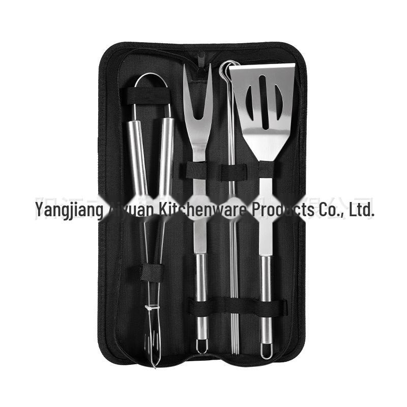 Portable Stainless Steel BBQ Tool Set for Home, Outdoor, and Camping – Includes Knife and Fork