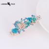 Rose Flower Rhinestone Butterfly Hair Clip, Women's Spring Clip, Top Clip, Horizontal Clip, Ponytail Clip Hair Accessory