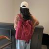 Schoolbag New Tooling Wind Backpack Women's Shoulder One Shoulder Crossbody Large Capacity Handbag Commuter Versatile Simple Three-purpose Bag