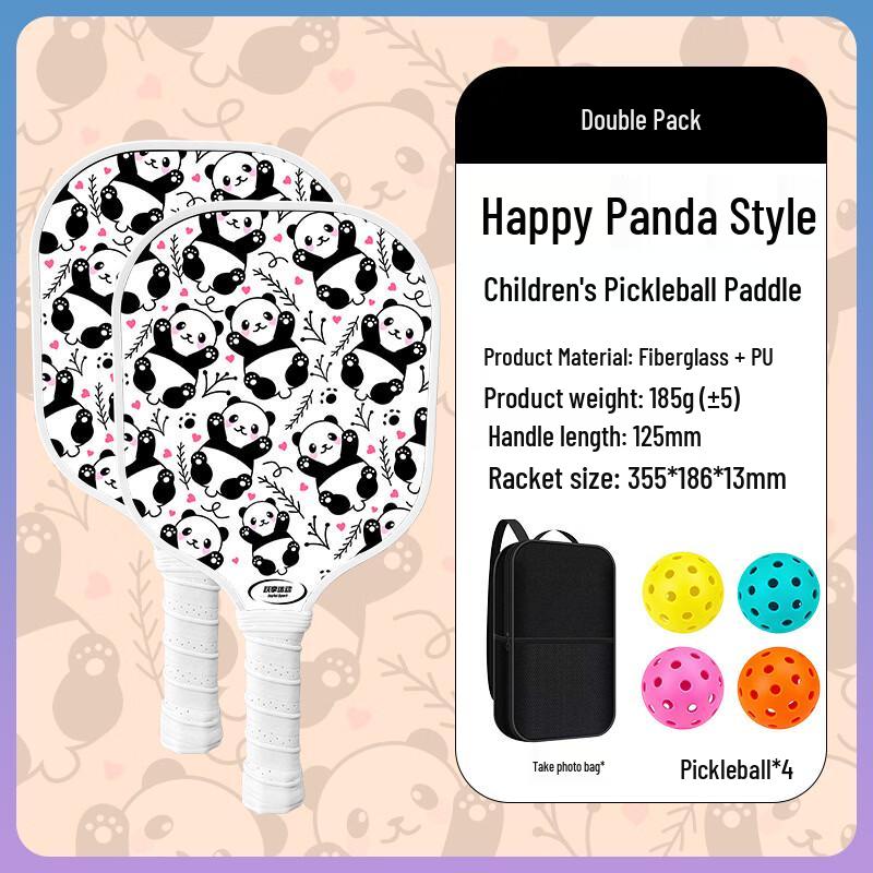 

Lishin Kids Happy Panda Pickleball Racket Set