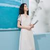 SanCai Summer French Style V-Neck Two-Piece Dress Set
