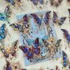 20pcs Ice Crystal Laser Butterfly Decorative PET Stickers Retro Handbook Material Scrapbooking Label Diary Journal Planner