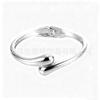 Smooth Women's Bracelet with Simple Temperament, Circular Water Droplet Spring Opening
