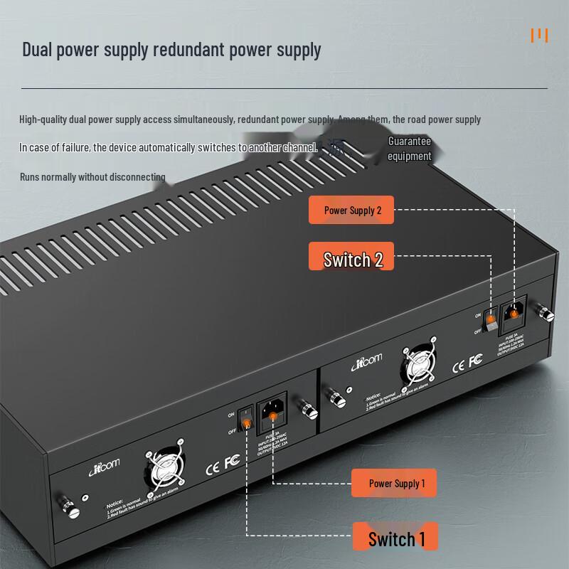 ITCOM Telecom-Grade 14-Slot Fiber Optic Transceiver Rack
