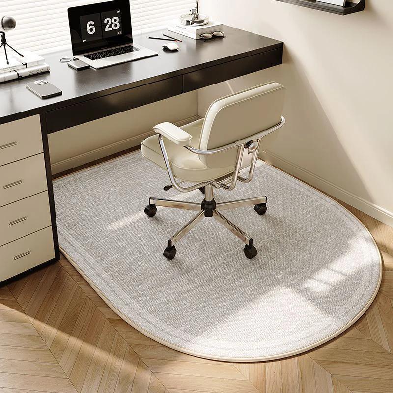 Nordic Style Simple Computer Chair Mat E-sports Swivel Chair Non-slip Carpet Living Room Table Study Desk Office Foot Mat