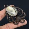 Mother Of Pearl Pendant Handmade Gemstone Jewelry, 999 Copper Wire Wrapped Pendant ,Unique Design Jewelry Pendant