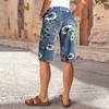 Cross2026 Florale High-Waist Wide-Leg Denim Capris für Damen