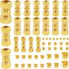 53 PCS DOT Brass Compression Air Brake Nylon Tubing Fittings,Straight Union Fitting Assortment Kit 1/4" 1/8" 3/8" 1/2" 5/8" for Truck or Industrial