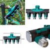 Raccord Laiton 4 Voies 3/4 Pouce Fileté Répartiteur Tuyau d'Arrosage Sélecteur de Buses Adaptateur Robinet Conne X3UC