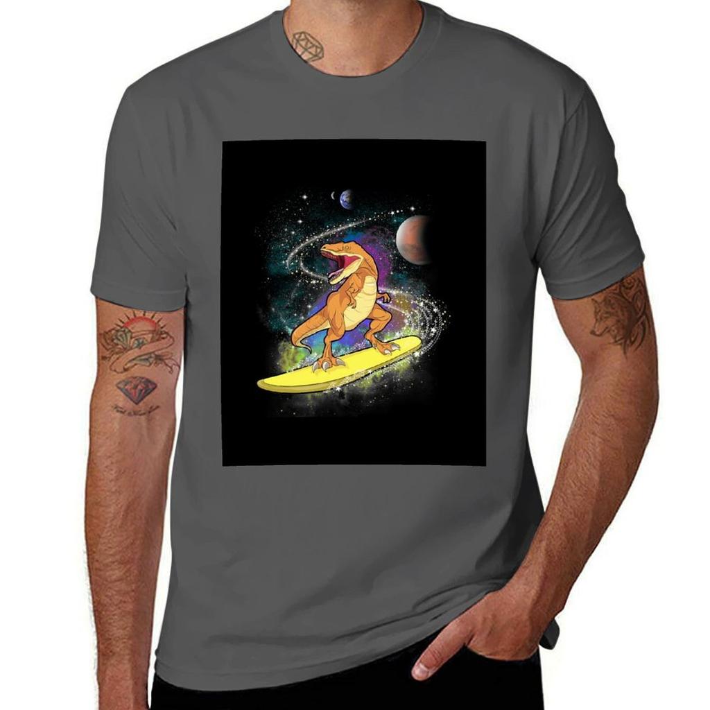 Space Dinosaur Astrosaurus Star Surfer Gift Tshirt Fashion Graphic Tee For Unisex