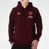 adidas Manchester United Sweatshirts Men's Burgundy Hooded Moderate Regular GK9432