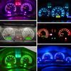 10pcs T5 Car Dashboard Instrument Panel Lamp LED Indicator Wedge Light Bulb
