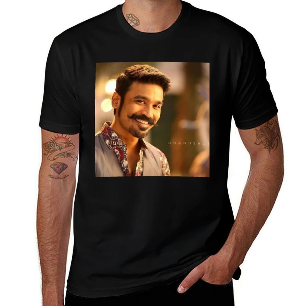 Dhanush TShirt Casual Street Style Short Sleeve Tee