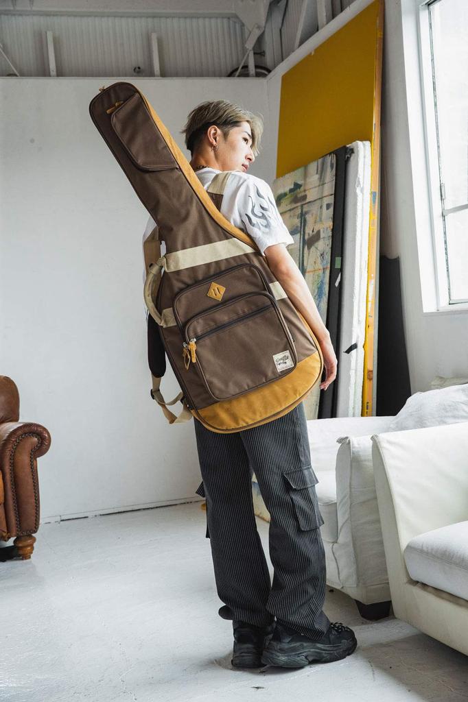 Ibanez IGB541-BR Electric Guitar Bag with Protective Cushion, Designed To Express Individuality and Playfulness (Brown)