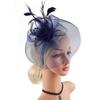 Church Kentuck-y Derby Pearl Mesh Flower Feather Fascinator Hat  for Women