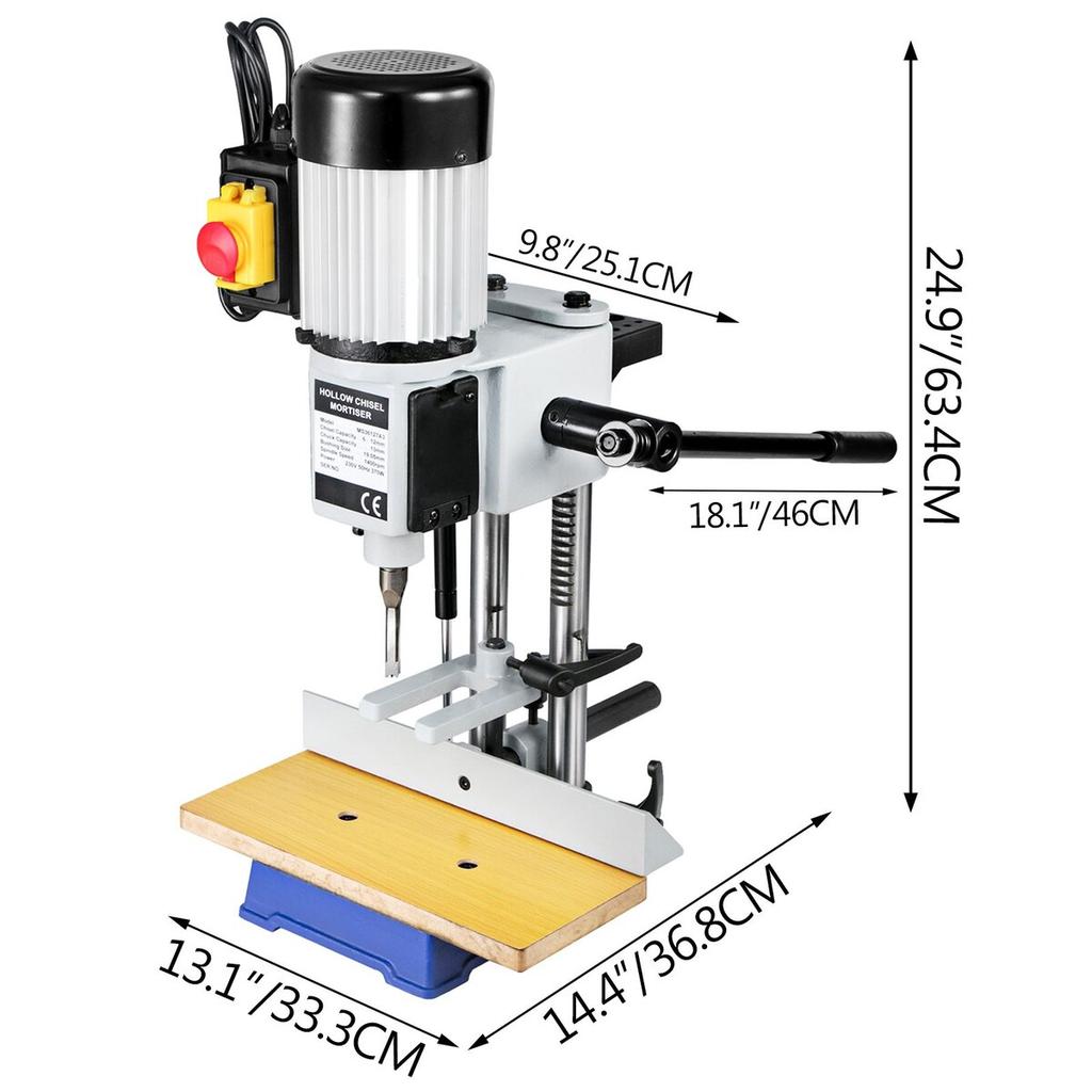 Mortise Machine Hollow Chisel Mortise With Chisel Bit Set for Woodworking
