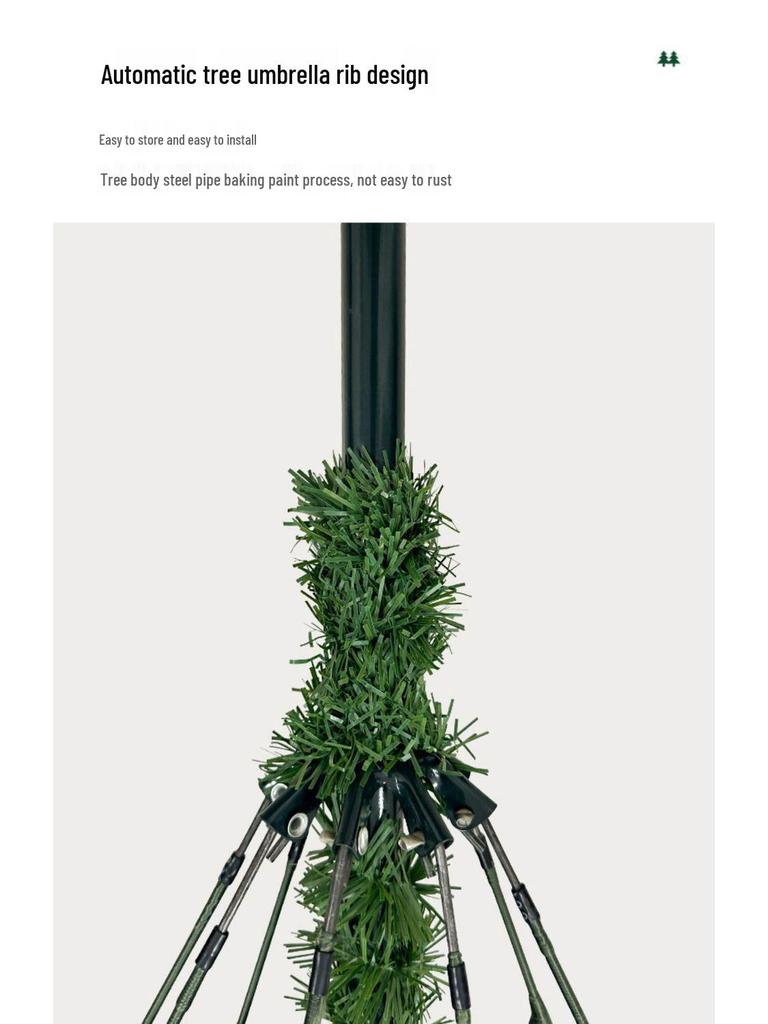 2025 High-End Luminous PE Christmas Tree: Encrypted Bare Tree for Elegant Home Decoration