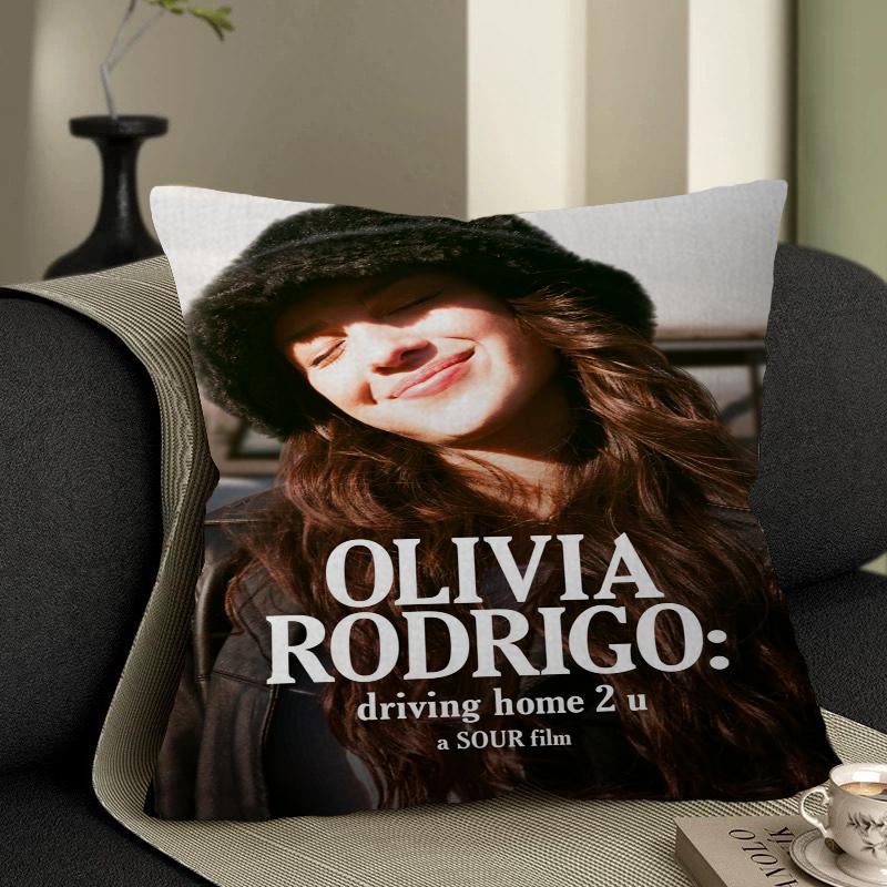 Olivia Rodrigo Pillow Anime Pillow Sofa Bed Head Pillow Cover Cushion Cover 45x45 Cm Fashion