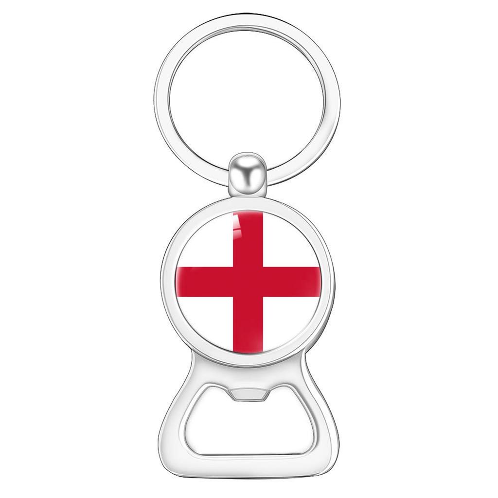 Flag Flag Bottle Opener Keychain International Sports Events Beer Bottle Opener Metal Keychain Backpack Decor Party-Celebration