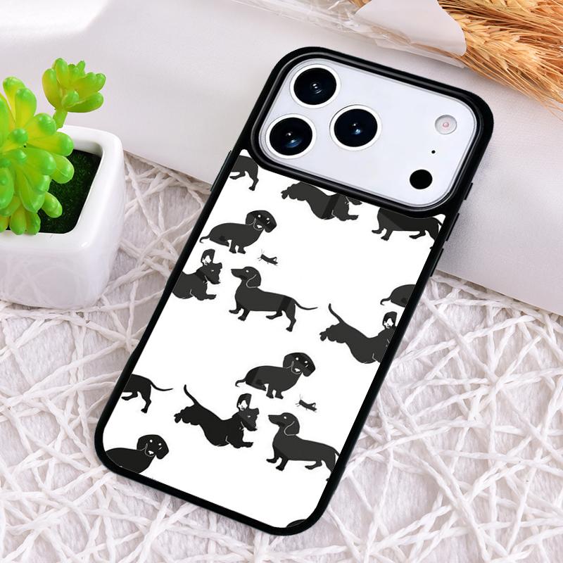Dachshund Dog Phone Case for iPhone 17 Air 16 15 11 12 14 13 Pro Max Shockproof Cover