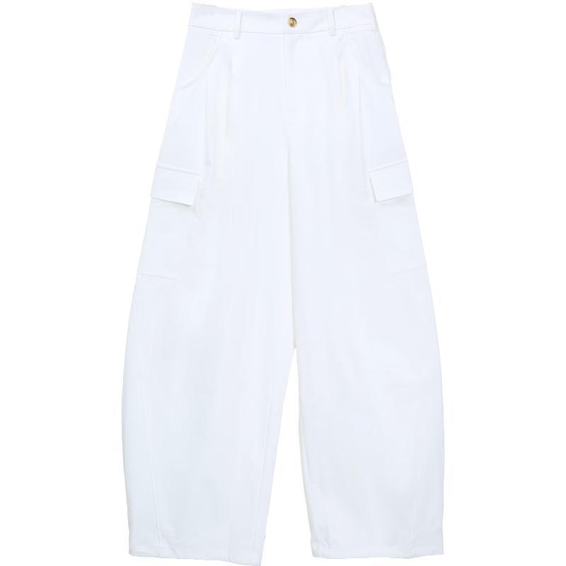 Betu Women's Casual Wide-Leg Cargo Pants