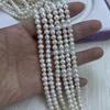 1String, White Natural Freshwater Pearls Beads for Jewelry Making DIY Crafts (Beads 3mm, Length 36cm)