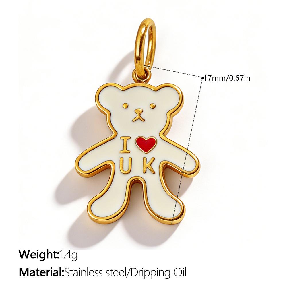 Yori 1Pc Exquisite Waterproof Castle Rocking Horse Shaped Pendant for Women Charms Golden DIY Accessories StainlessSteel Jewelry