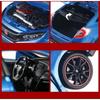 Maßstab 1/32 Honda Civic Type R Spielzeugauto für Kinder Diecast Miniaturmodell Rückzugsantrieb Türen zu öffnen Sound Licht Sammlung Geschenk Jungen