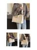 2024 Multi-Layer Color Block Canvas Crossbody Tote Bag for Mommies