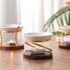 Ceramics Aromatherapy Stove Wooden Base Aromas Diffuser Practical Oil Burners  Home Use