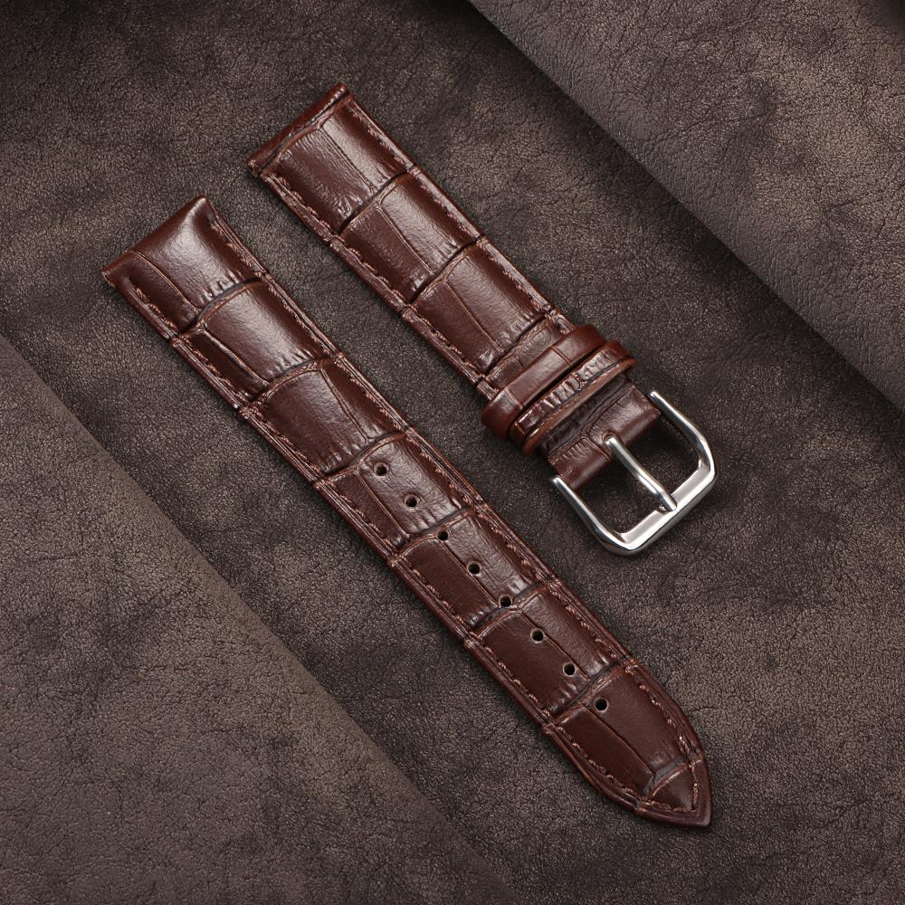 18mm 20mm 22mm Cowhide Strap for Seiko Universal Watch Band Bamboo Pattern for Omega for Men Women Watchband Watch Accessories