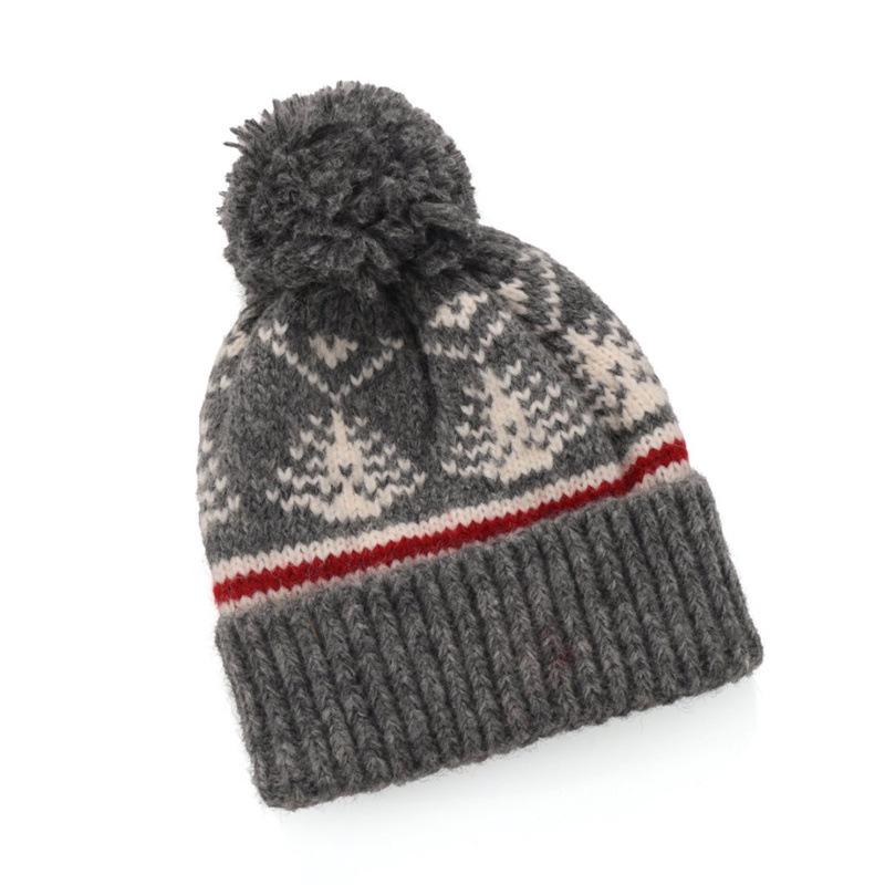 

Женский ретро вязаный комплект шапка и шарф с рождественской елкой - Осень/Зима 2025 M (56-58cm)