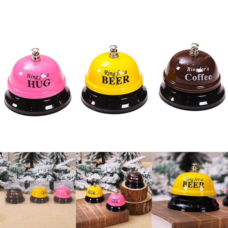 Set of 3 Creative Reminder Bells Desk Calls Bells Kitchen Bells Service Bells for Hotel Restaurant Kitchen Shop School