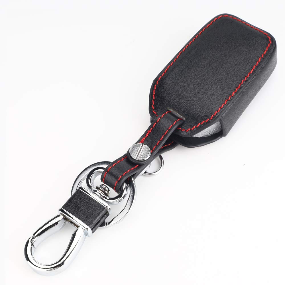 [BKY] Capa de Couro para Chave de Carro Suzuki para Novo Swift Wagon R Stingray Crosby (XBEE) Compatível com Novo Jimny (Preto)
