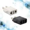 Portable Travel Plug Adaptor US To EU Plug Adapter Standard America Flat 2pin To European Round 2pin Socket Converter