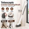 115cm Long Handle L Shaped Cleaning Brush Narrow Head Wall Hanging For Tight Corners Retractable Gap Duster For Floor Wall Window Track