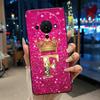 Elegant Simple Crown Initial Letter Case For ZTE Blade A76 5G Soft Silicone Black Case Shockproof Shell ZTE Blade A76 5G Casing