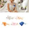 5 Pcs Groom Boutonniere Elegant Men Wedding Flower Lifelike Permanent Reusable Artificial Brooch Flo