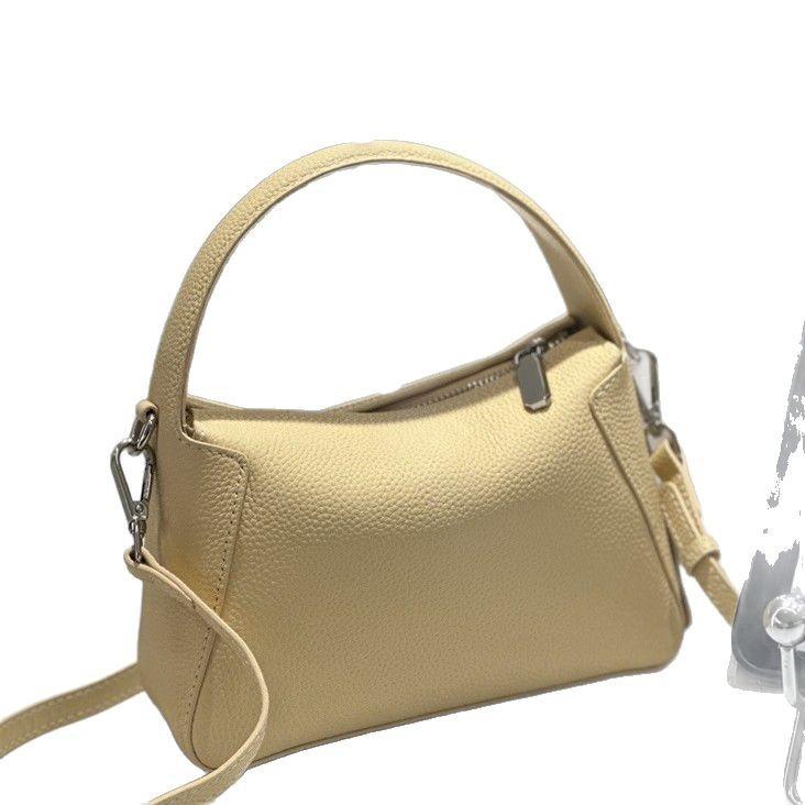 Spring and summer new 2025 genuine leather women's bag first layer cowhide high-end casual versatile light luxury shoulder messenger handbag