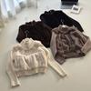 Women Short Faux Fur Winter Coat Knit Sleeve Wholesale