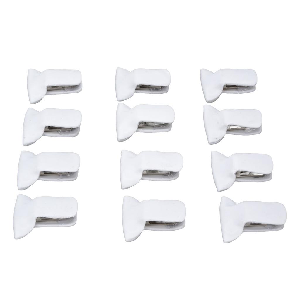 12PC Padded Comforter Clips Compact Multifunctional Metal and Foam Padded Blanket Fasteners