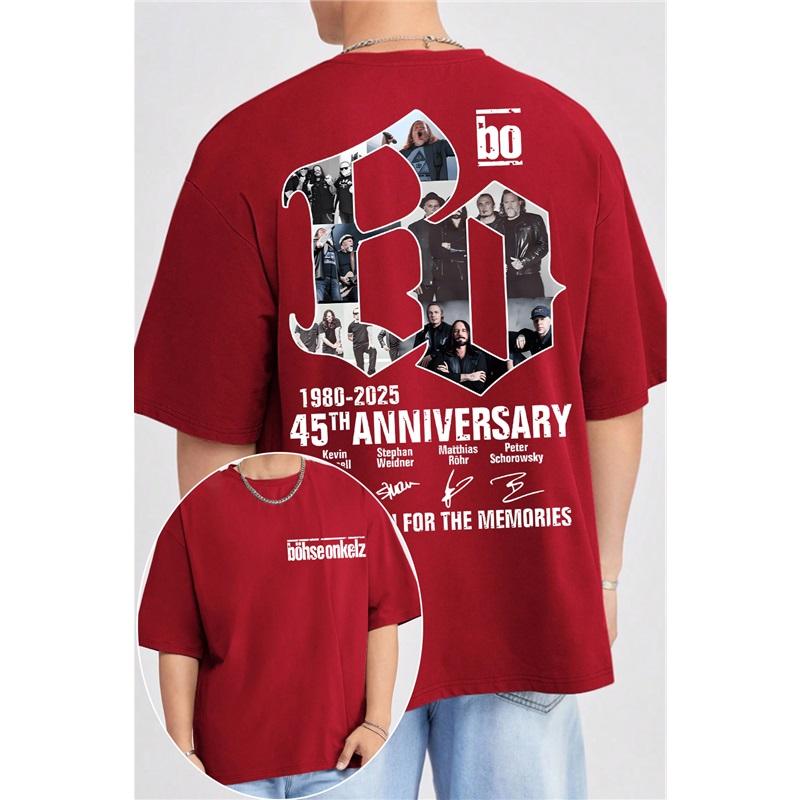 Böhse Onkelz Konsert Frankfurt Band Rock Herr T-shirt S-4XL Män Kvinnor Oversized Unisex Bomull Hög Kvalitet Kvinna Man Kläder Bekväma T-shirts