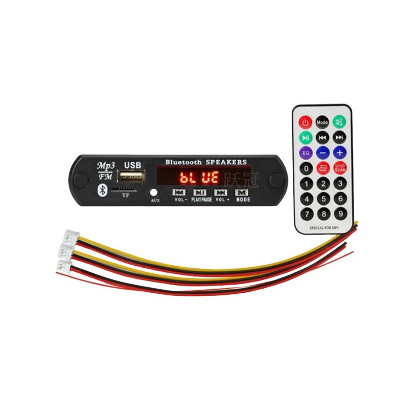 1 Set 12V Wireless Bluetooth 5.0 120W Amplifier Mp3 Player Decoder Board Car Audio Usb Tf Fm Radio Recording Call For Speaker