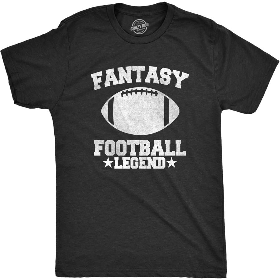 Crazy Dog Tshirts - Mens Fantasy Football Legend Funny T Shirt Season Novelty Graphic Dad Gameday - Funny Men s T-Shirt XXXXXL разноцветный