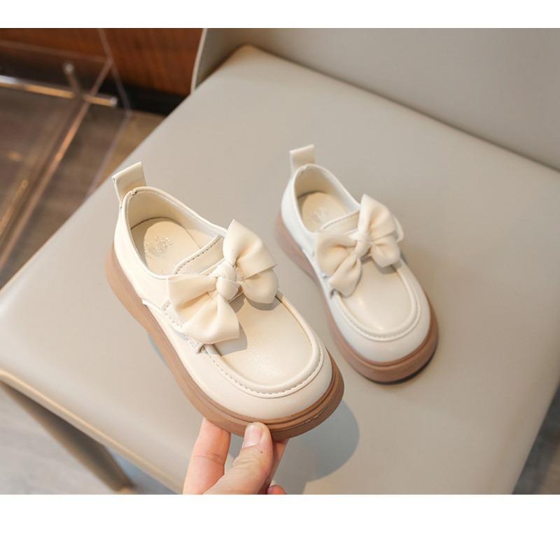Kids Girls Princess Leather Shoes British Style Soft Sole Casual Low Top Flats